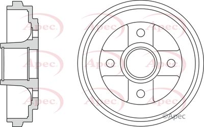 Brake Drum APEC DRM9975