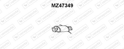 VENEPORTE MZ47349 Глушитель выхлопных газов  для MAZDA 626 III Hatchback (GD) 2.0 12V