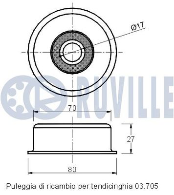 ROLA GHIDARE/CONDUCERE CUREA TRANSMISIE RUVILLE 540671 1