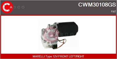Двигатель стеклоочистителя CASCO CWM30108GS для FIAT CROMA