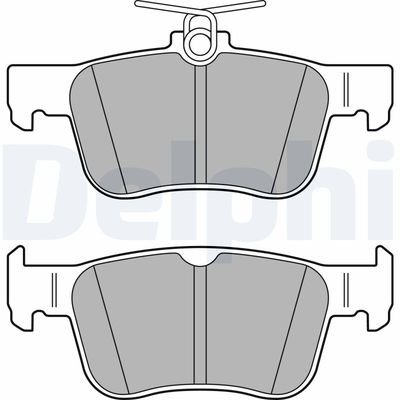 Brake Pad Set, disc brake LP3391