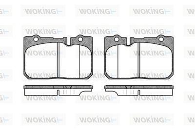 WOKING P7793.00 Тормозные колодки и сигнализаторы  для LEXUS LS (_F2_) 400 (UCF20_)