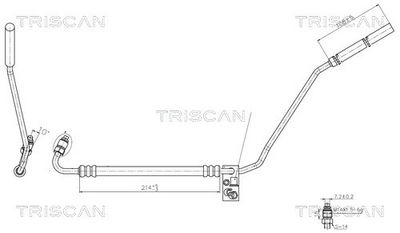 Wąż hydrauliczny, system kierowania TRISCAN 851629022