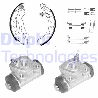 Комплект тормозных колодок DELPHI KP1098 для TOYOTA CARINA