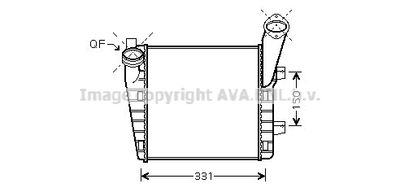 Интеркулер AVA QUALITY COOLING VNA4235 для PORSCHE CAYENNE