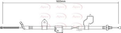 Cable Pull, parking brake APEC CAB1319