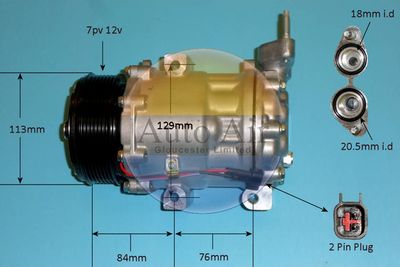 Compressor, air conditioning Auto Air Gloucester 14-1834P