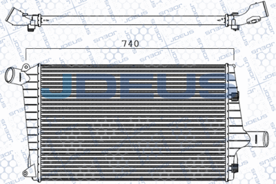 JDEUS 801M17A Интеркулер  для AUDI ALLROAD (Ауди Аллроад)