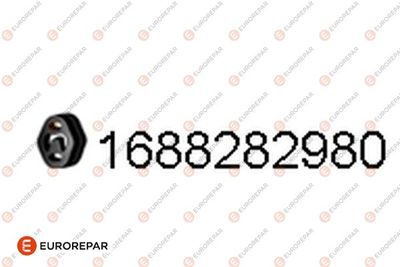 EUROREPAR 1688282980 Крепление глушителя  для FORD  (Форд Пума)