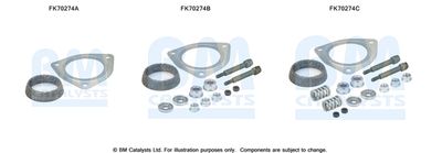 Zestaw montażowy, rura wydechowa BM CATALYSTS FK70274