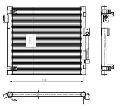 CONDENSATOR CLIMATIZARE NRF 350447 4