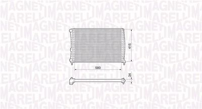 MAGNETI MARELLI Kühler, Motorkühlung