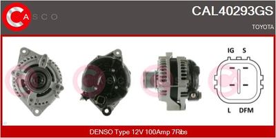Генератор CASCO CAL40293GS для TOYOTA DYNA