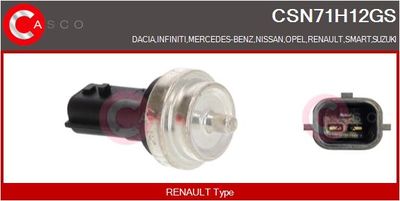 Snímač, teplota chladiva CASCO CSN71H12GS