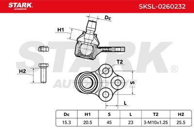 Шарнири STARK SKSL-0260232