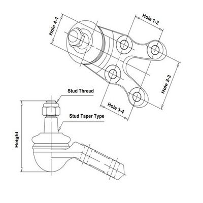 Balst-/Virzošais šarnīrs CTR CB0189