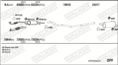 ABGASANLAGE WALKER OPK009251
