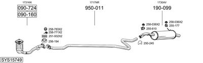 Układ wydechowy BOSAL SYS15749