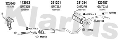 Układ wydechowy KLARIUS 391926E