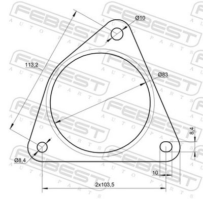 GARNITURA RACORD EVACUARE FEBEST 24492001 1