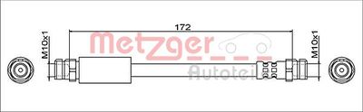 Тормозной шланг METZGER 4112029 для SEAT ARONA