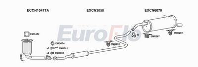 Układ wydechowy EUROFLO CNC3161001B