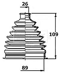 Bellow, drive shaft Borg & Beck BCB6150