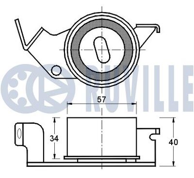 SPANNROLLE ZAHNRIEMEN RUVILLE 541005 1