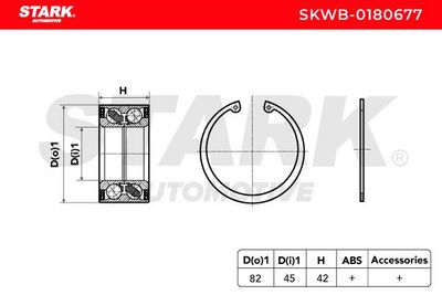 комплект колесен лагер STARK SKWB-0180677