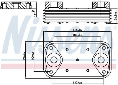 RADIATOR ULEI ULEI MOTOR NISSENS 90889 5