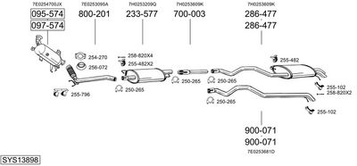 SISTEM DE ESAPAMENT BOSAL SYS13898