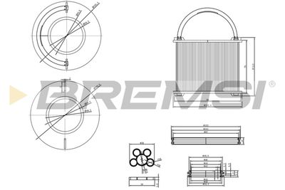 Топливный фильтр BREMSI FE0762 для VW TOUAREG
