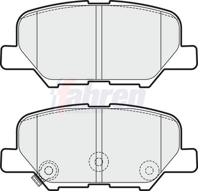 Fahren Brake Pad Set, disc brake FBP3363