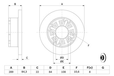 Brake Disc 0 986 478 886