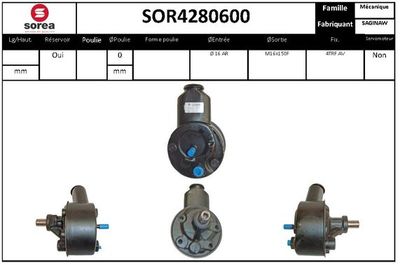 Гидравлический насос, рулевое управление EAI SOR4280600 для SAAB 99