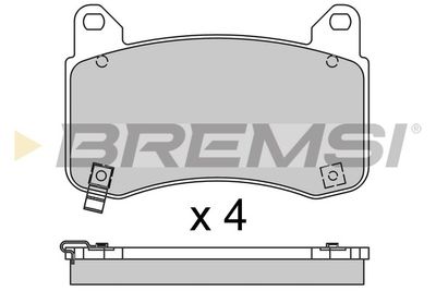 Brake pad set, disc brake