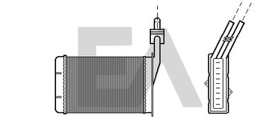 Теплообменник, отопление салона EACLIMA 45C60009 для RENAULT 21