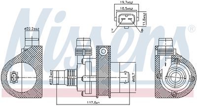 POMPă DE APă RăCIRE MOTOR NISSENS 831059 5