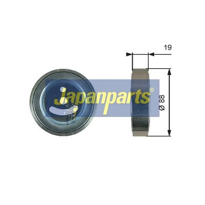 JAPANPARTS Kreipiantysis skriemulys, V formos rumbuotas diržas