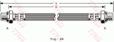 Тормозной шланг TRW PHC237 для CITROËN AMI