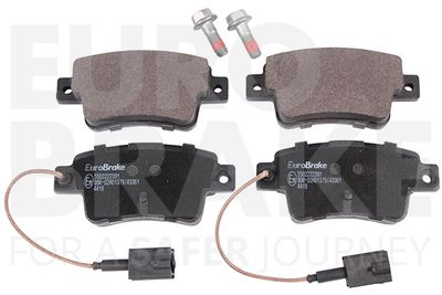 Комплект тормозных колодок, дисковый тормоз EUROBRAKE 5502222391 для ABARTH PUNTO