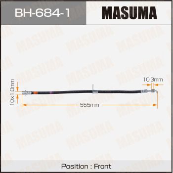 Тормозной шланг MASUMA BH-684-1 для TOYOTA ECHO