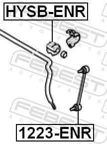 Link/Coupling Rod, stabiliser bar 1223-ENR