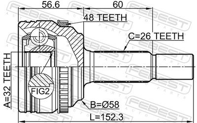 Joint Kit, drive shaft 0110-ZRE142A48