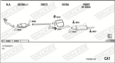 Изпускателна система WALKER VW36134