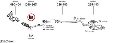 Изпускателна система BOSAL SYS07046