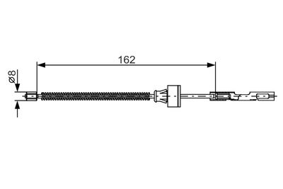 Cable Pull, parking brake 1 987 482 278