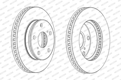 BREMSSCHEIBE FERODO DDF1782C 1