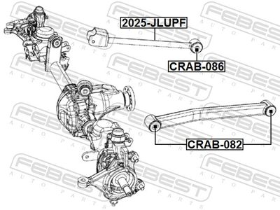 SUPORT TRAPEZ FEBEST CRAB082 1