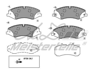 комплект спирачно феродо, дискови спирачки A.Z. Meisterteile AZMT-44-022-1608